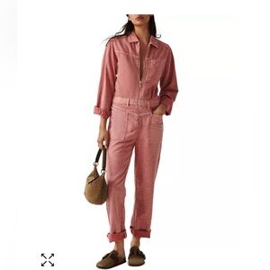 BA&SH Dova  Women’s Cherry Pink Jumpsuit Size XS